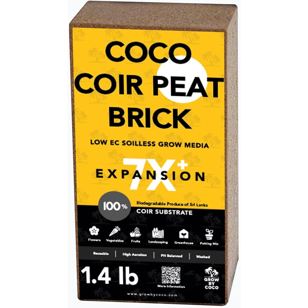 Substrate Coconut Fiber - 650g Tuğla - Premium Organik CPeat