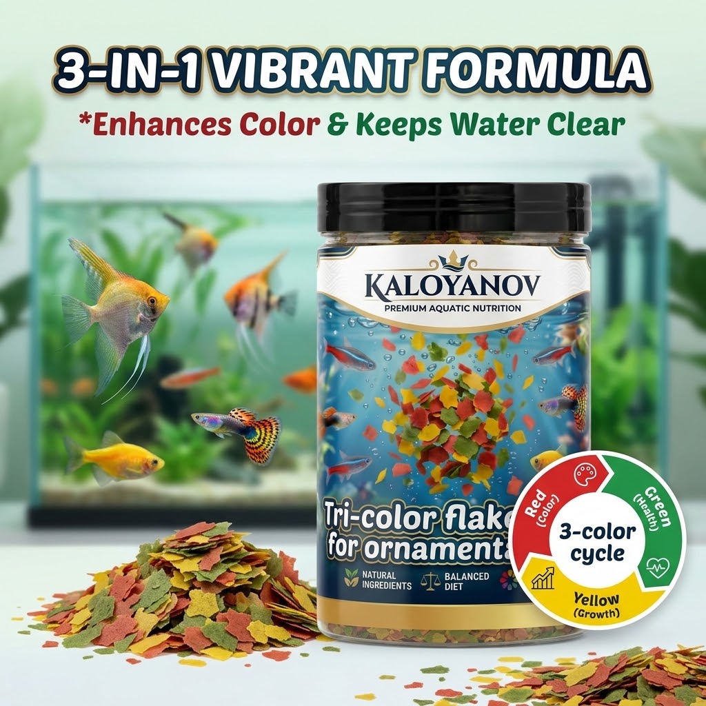 Tetra Food Tropical Flakes - Premium 3 Renkli Pul Balık Yemi,