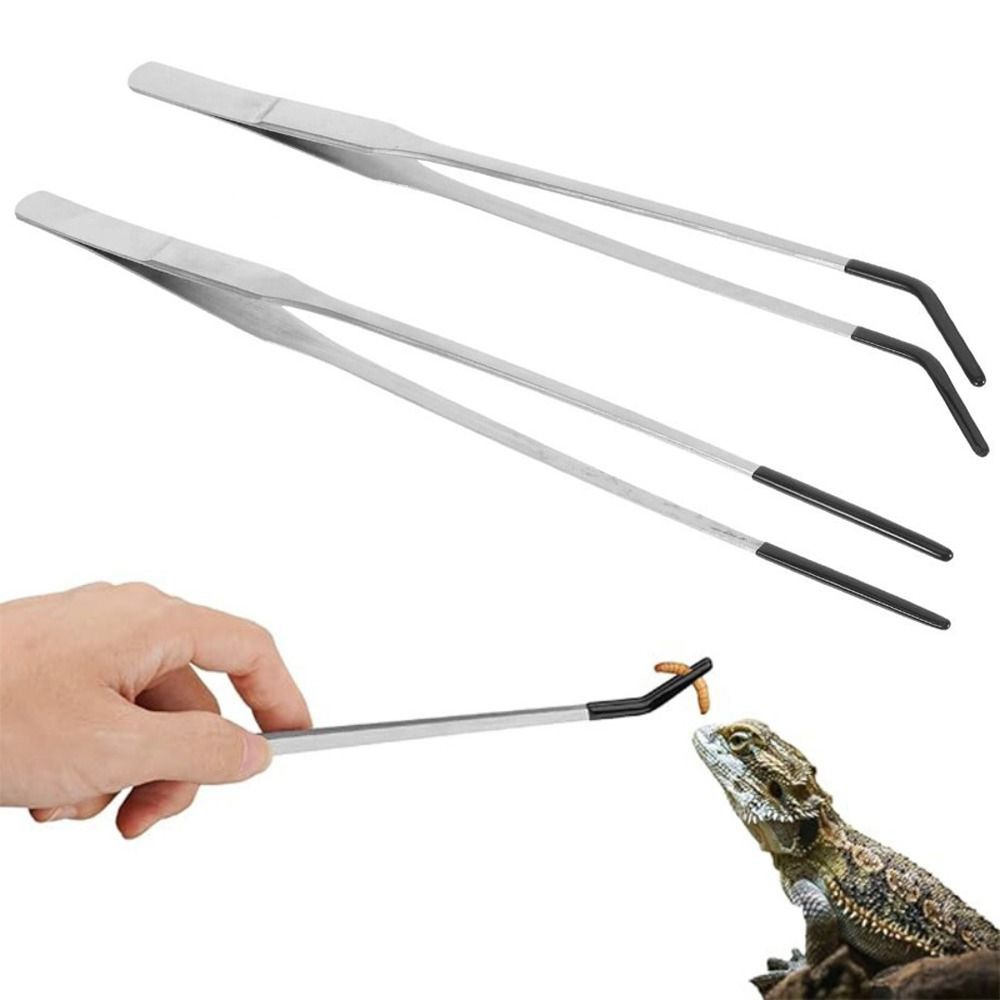 Feeding Tong Stainless - 2 Adet Paslanmaz Çelik Akvaryum Besleme
